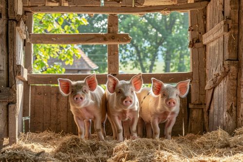 家禽家畜农家土猪图片 摄影图